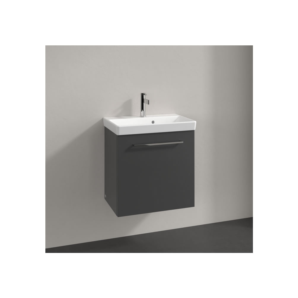 Lifestyle image of Villeroy & Boch Avento Graphite 550mm Wall-Hung Basin Vanity Unit